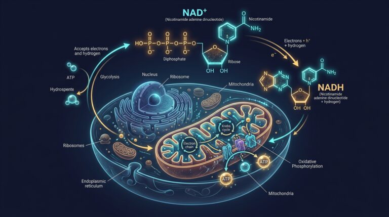 NMN y NAD+: el meta-análisis de 2026 sobre dosis, biodisponibilidad y efectos reales en humanos