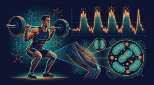 Ilustración fase Desarrollo: fuerza, mitocondrias y HIIT