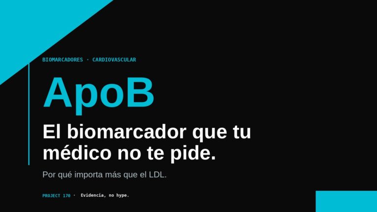 ApoB: el biomarcador cardiovascular que tu médico no te pide (y por qué importa más que el LDL)