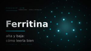 Ferritina alta y ferritina baja: ilustración de la proteína de almacenamiento de hierro